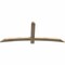 Ekena Millwork Bellingham Rough Sawn Timber Gable Bracket, Douglas Fir, 72"W x 30"H x 2"D x 4"F, 10/12 Pitch GBW072X30X0204BEL00RDF - alternate 3